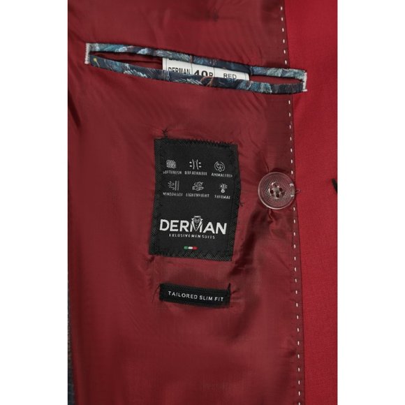 Derman Double Breasted Red Royal Series Suit - Picture 5 of 5